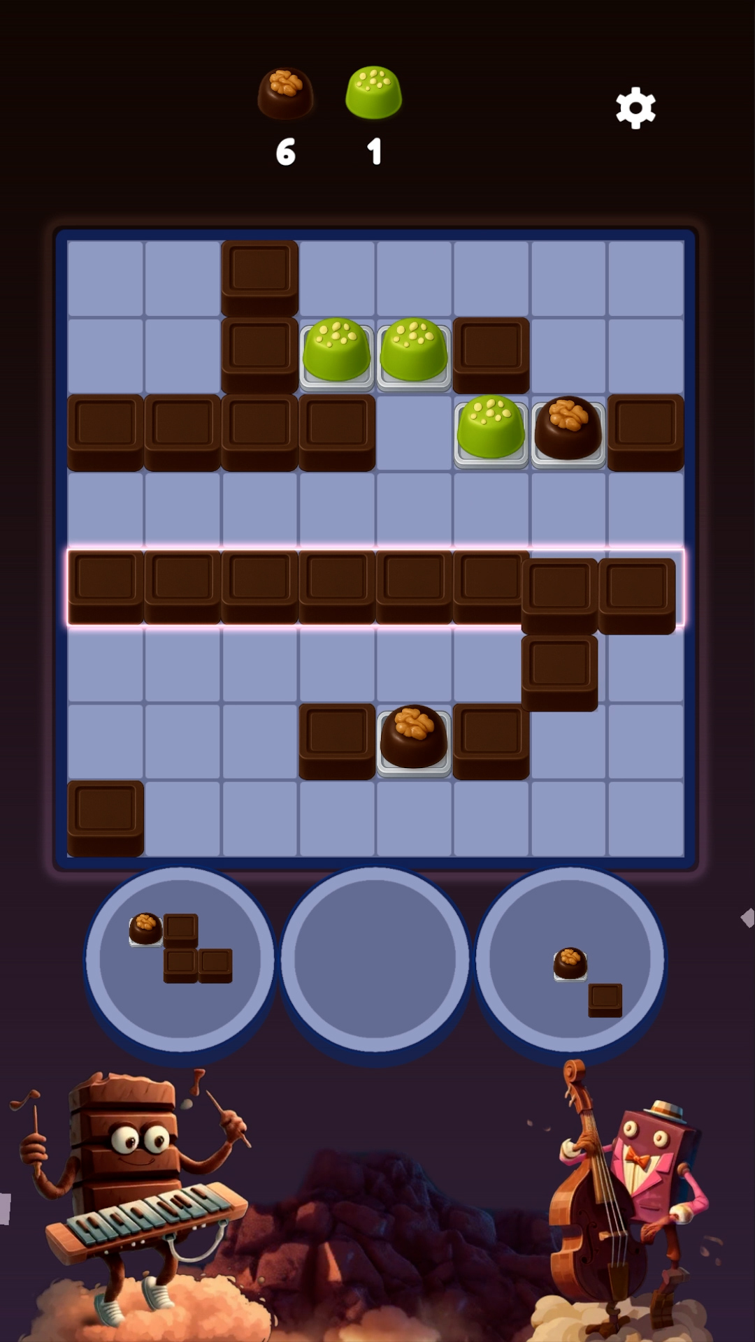 Chocolate block puzzle